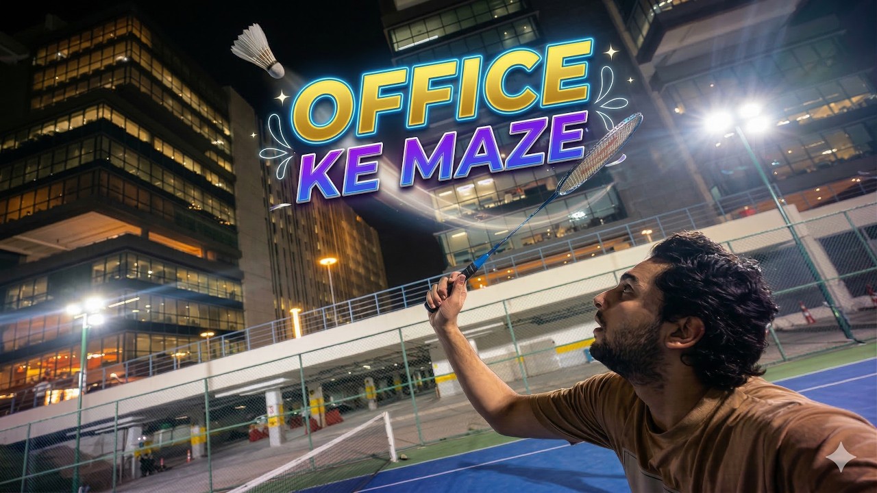 Badminton at OFFICE | Ramzan Day 22 | Sahil's Way