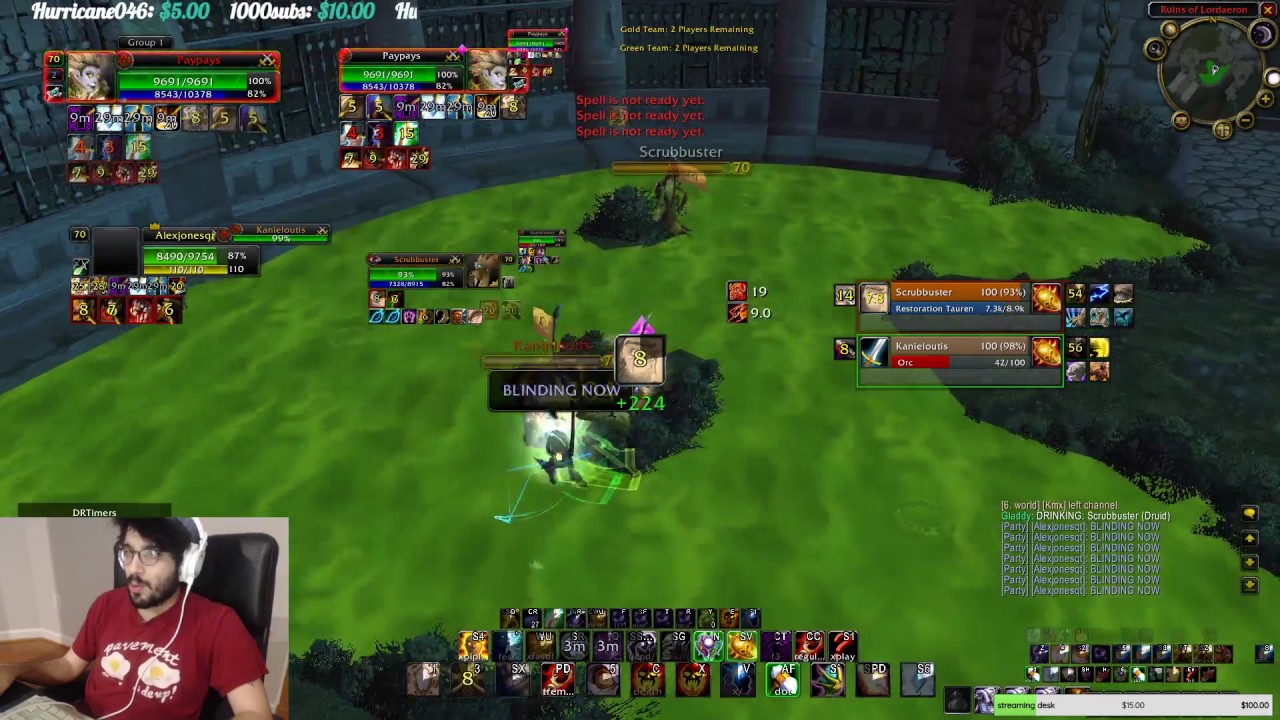 2.4.3 TBC - RP vs WD on warmane PTR (s1 glad gear) decent team