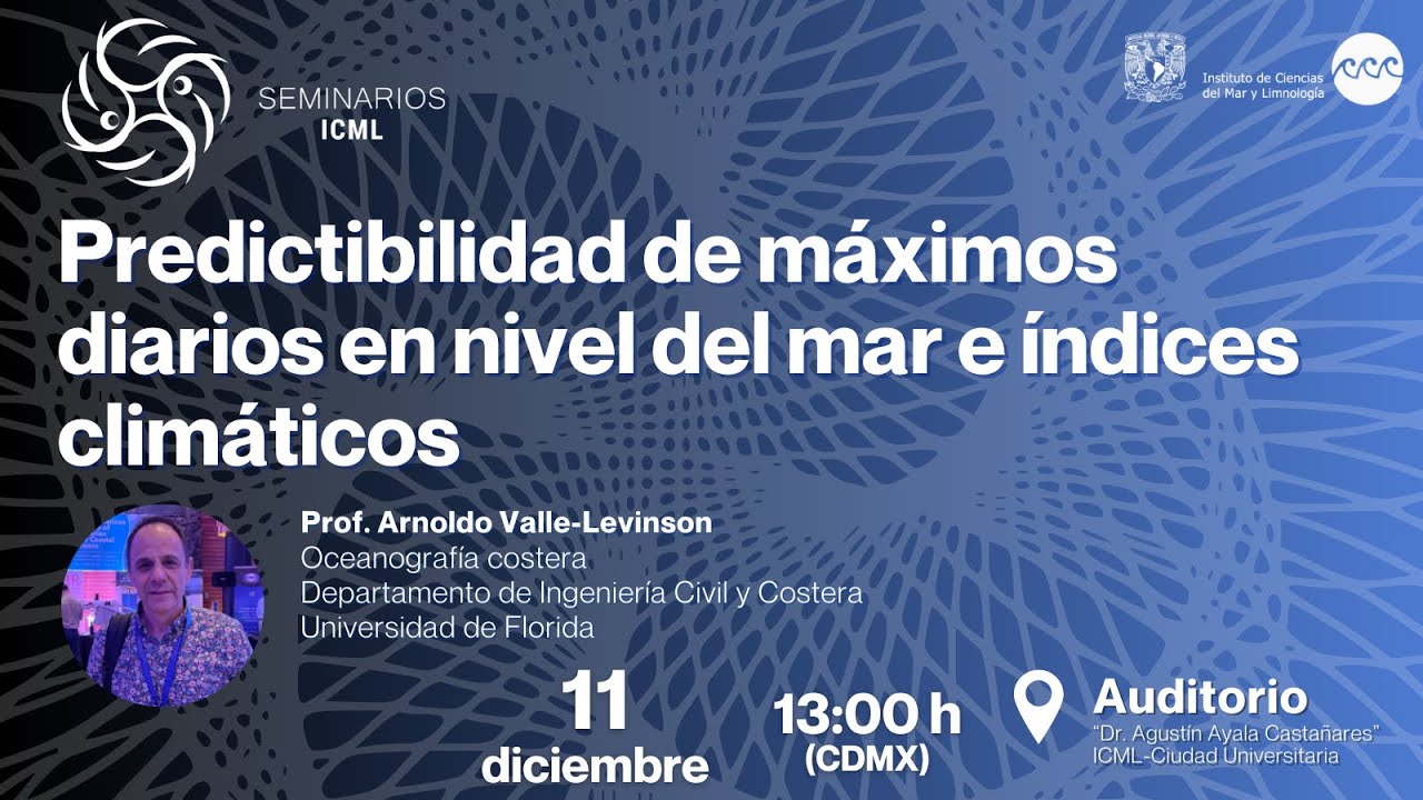 Predictibilidad de máximos diarios en nivel del mar e índices climáticos