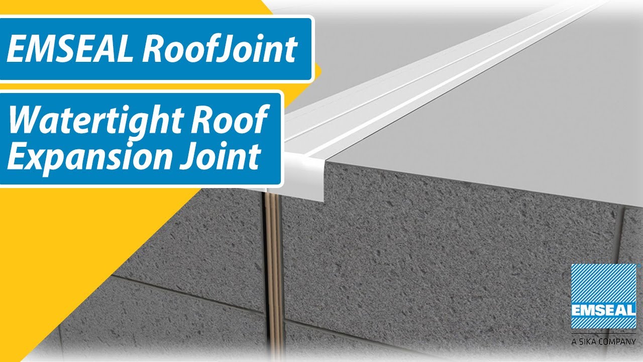 Expansion Joints for Roofs | EMSEAL RoofJoint Watertight Expansion Joint and Transitions
