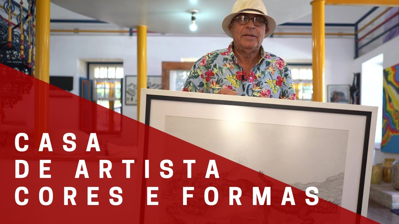 Casa colorida e surpreendente do artista plástico Roberto Sussuca, em Ouro Preto