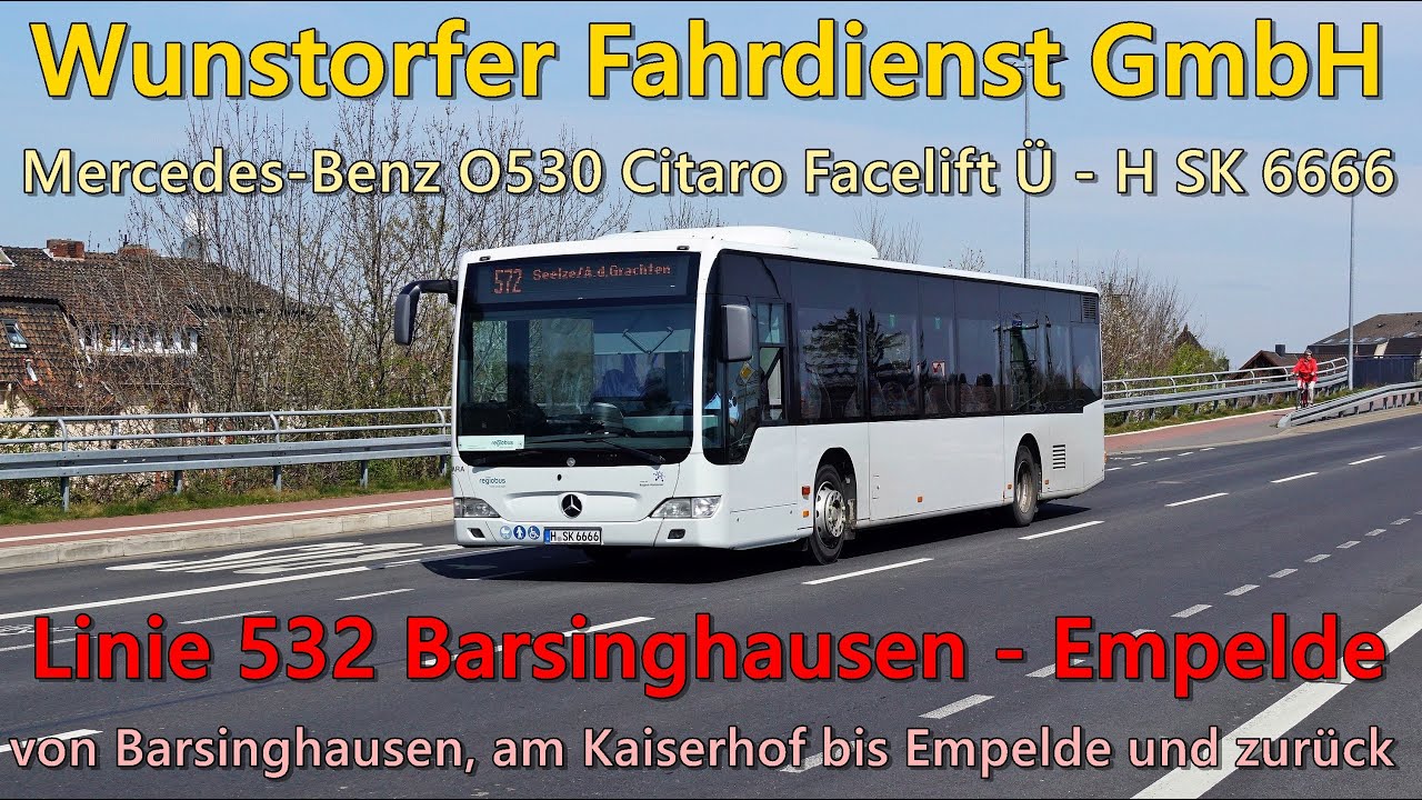 [Sound] Bus Mercedes-Benz O530 Citaro Facelift &Uuml; von Wunstorfer Fahrdienst - H SK 6666