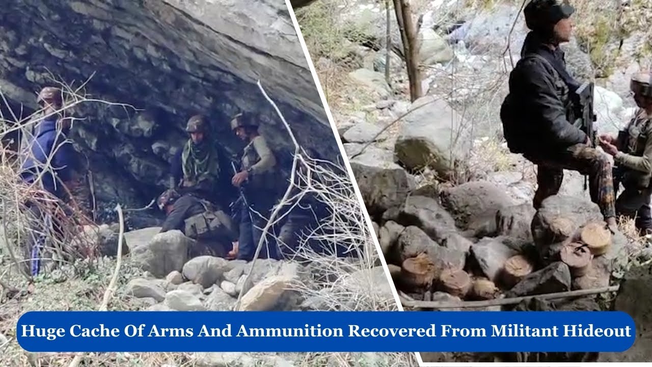 Huge Cache of arms and ammunition recovered from militant hideout