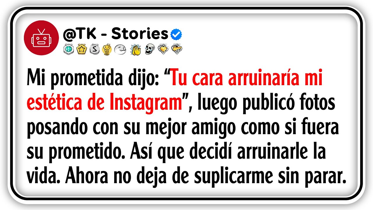 Mi prometida dijo: “Tu cara arruinaría mi estética de Instagram”, luego publicó fotos posando...