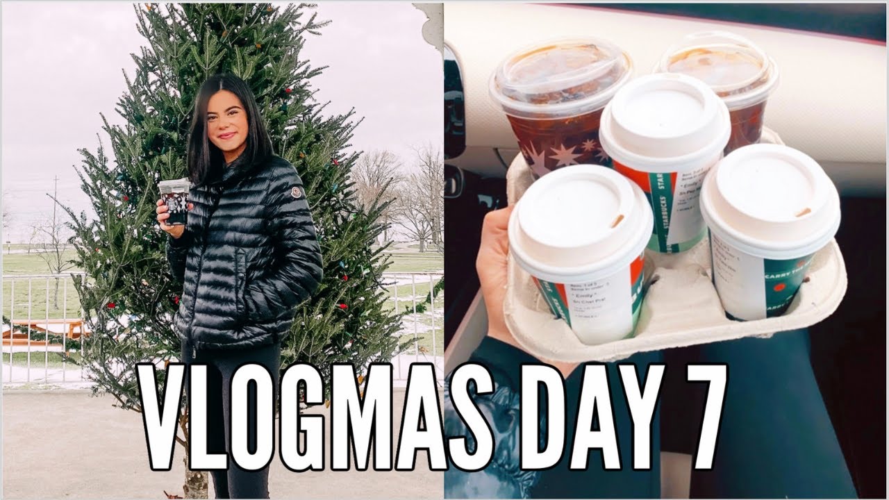 VLOGMAS DAY 7 | trying holiday starbucks drinks with my sister!