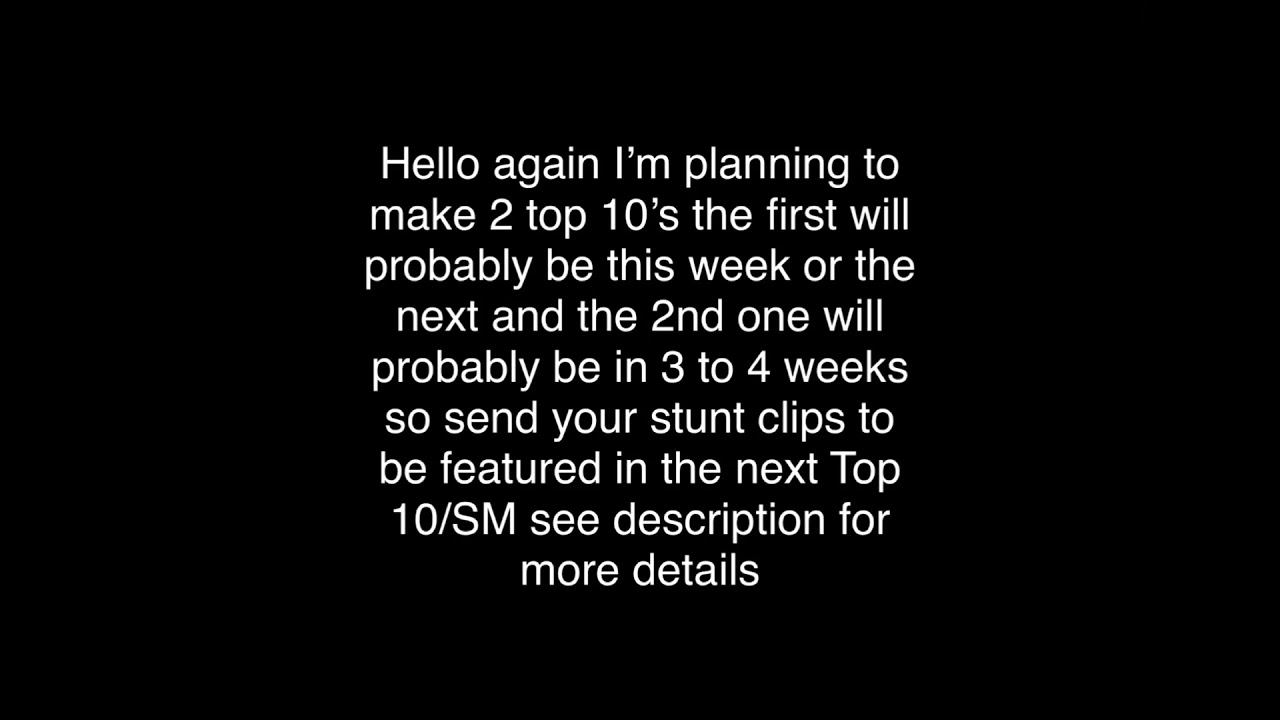 SEND IN YOUR STUNT CLIPS!