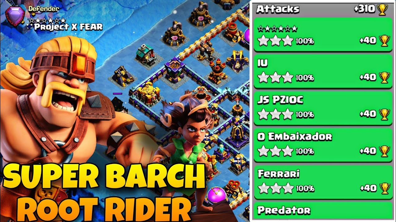 COC SUPER BARCH ROOT RIDER STRATEGY 🔴 LEGEND LEAGUE LIVE ATTACK 🔴 JANUARY SEASON
