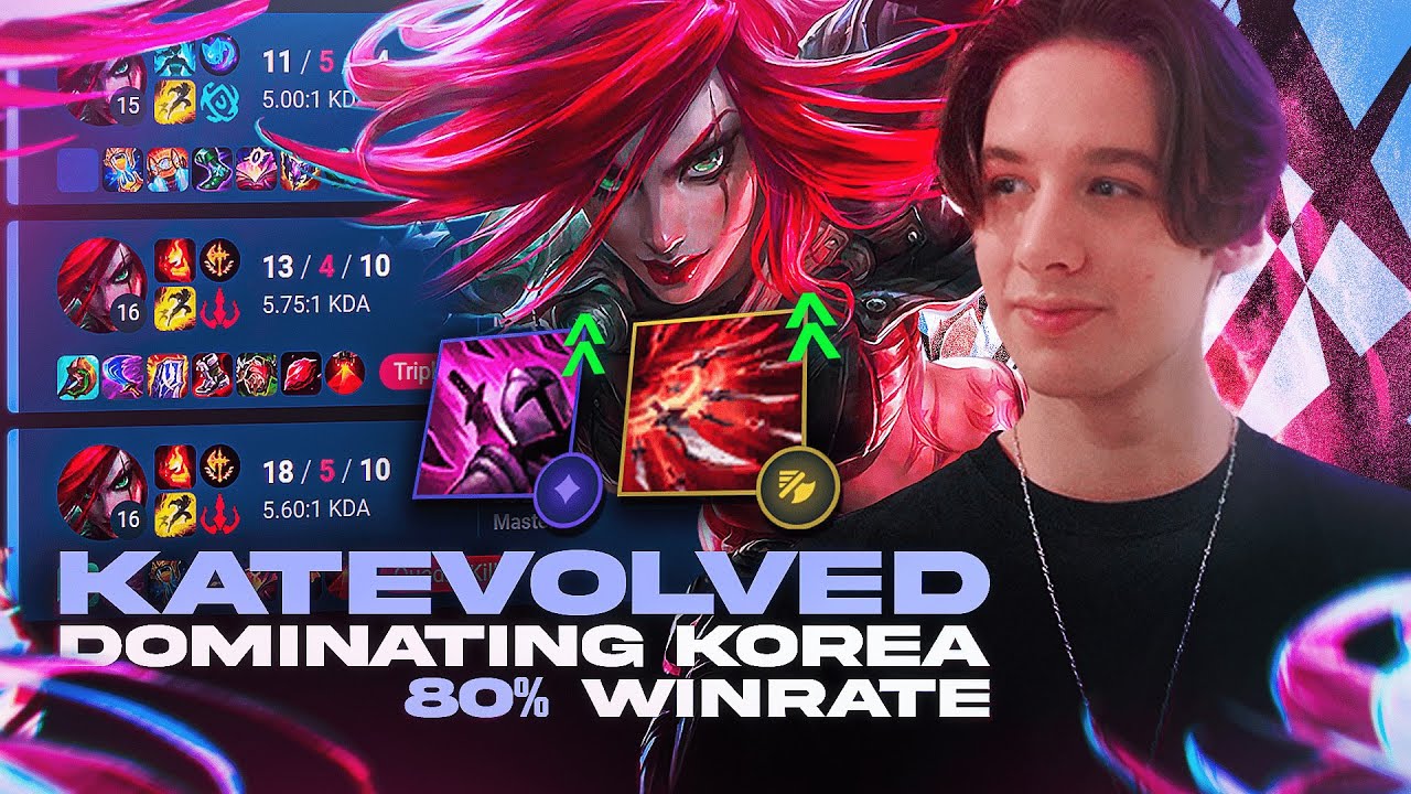 KATEVOLVED ПОКОРЯЕТ КОРЕЮ... *1 на 9 PENTAKILL???*