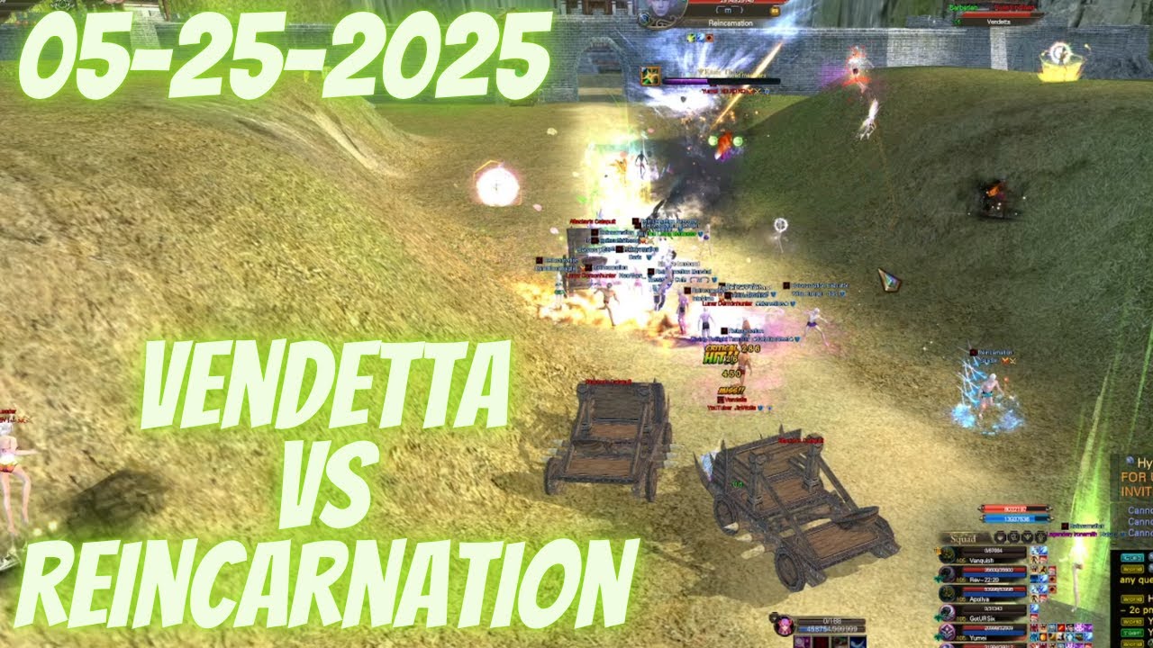 TW Vendetta VS Reincarnation 05-25-2025 | PVP FUB | Territory War | PWI