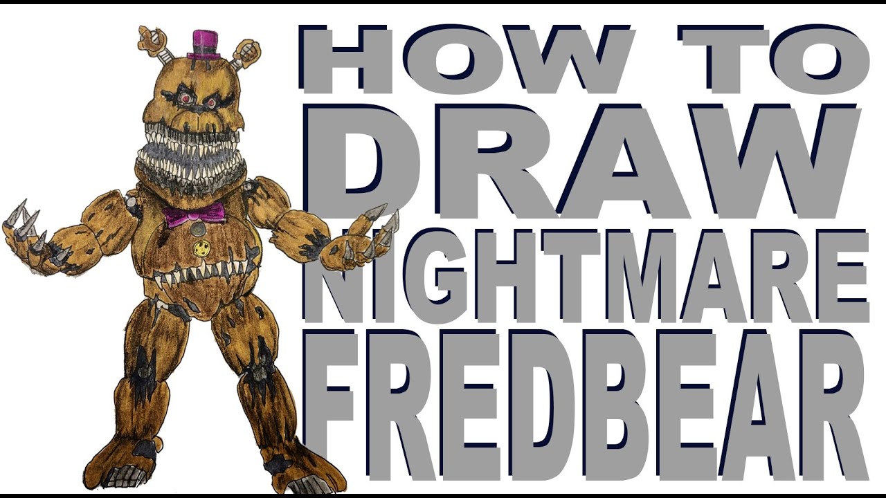 How to draw Nightmare Fredbear (FNaF 4)