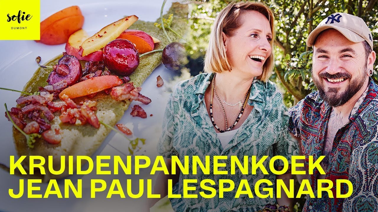 Hartige kruidenpannenkoek met spek, nectarine en kersen 🥞🥓 | Jean Paul Lespagnard | Sofie Dumont