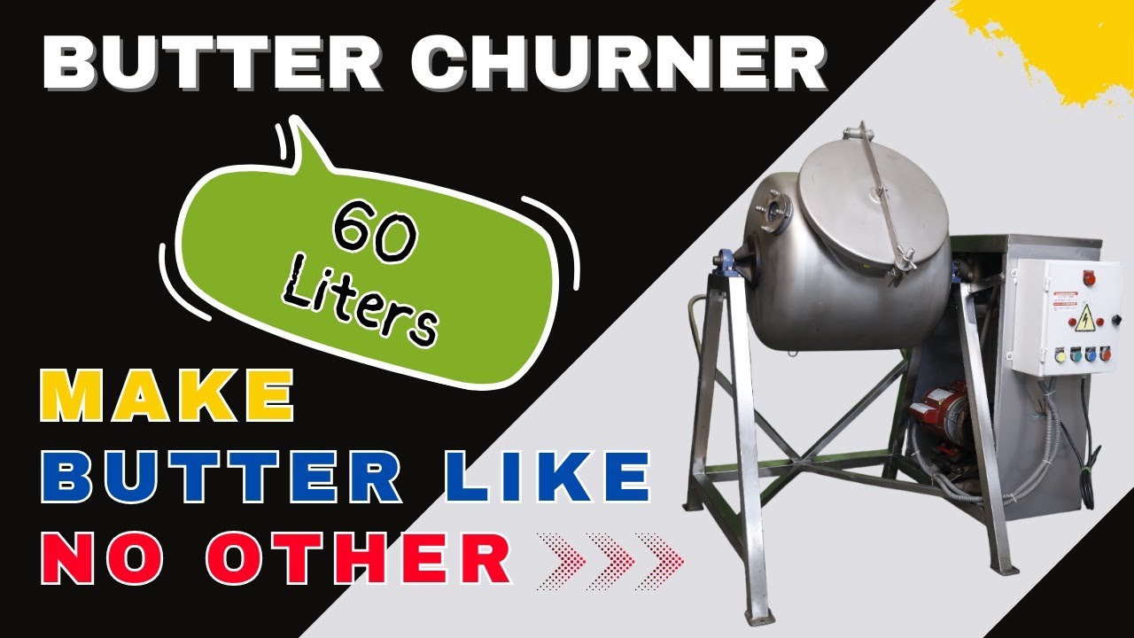 Mastering Butter Making: The 60-Litre Churner from Chadha Sales Explained!