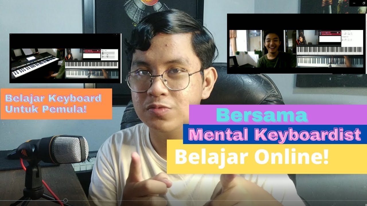 Belajar Piano/keyboard Online via Zoom/google meet