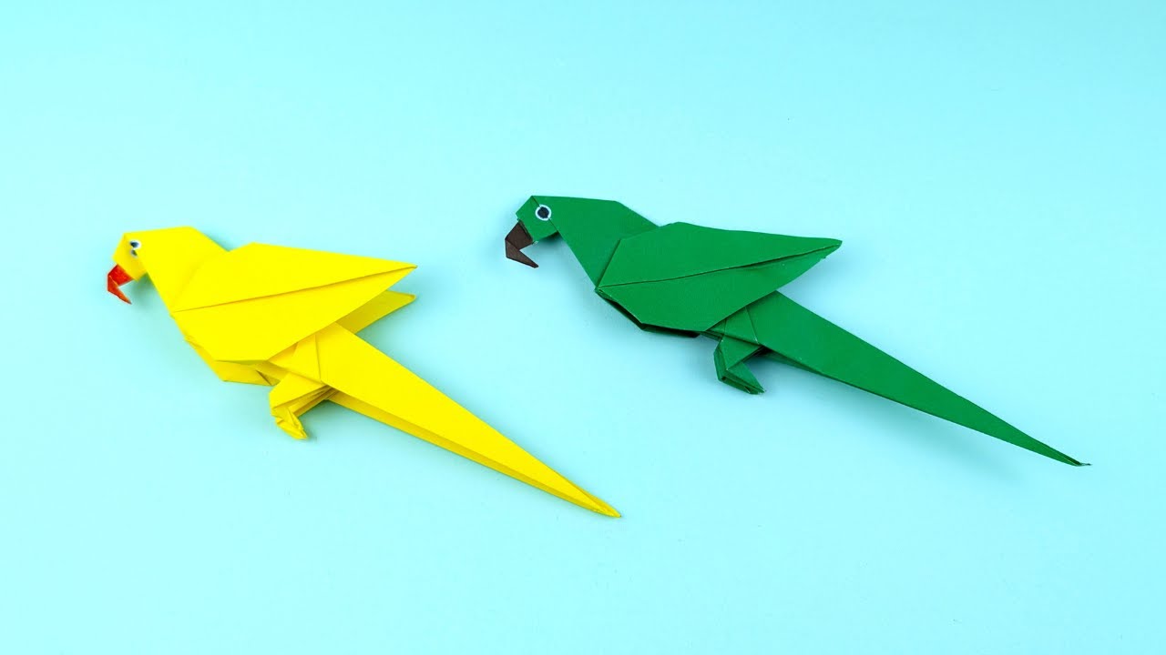 Comment faire un perroquet en origami - Tutoriel facile