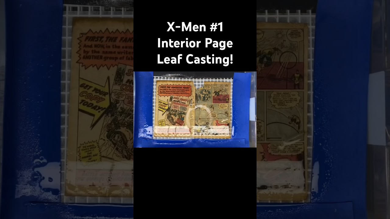 Comic Conservation, Leaf Casting! shorts #comics #comicbooks #marvel #mcu #xmen #marveluniverse