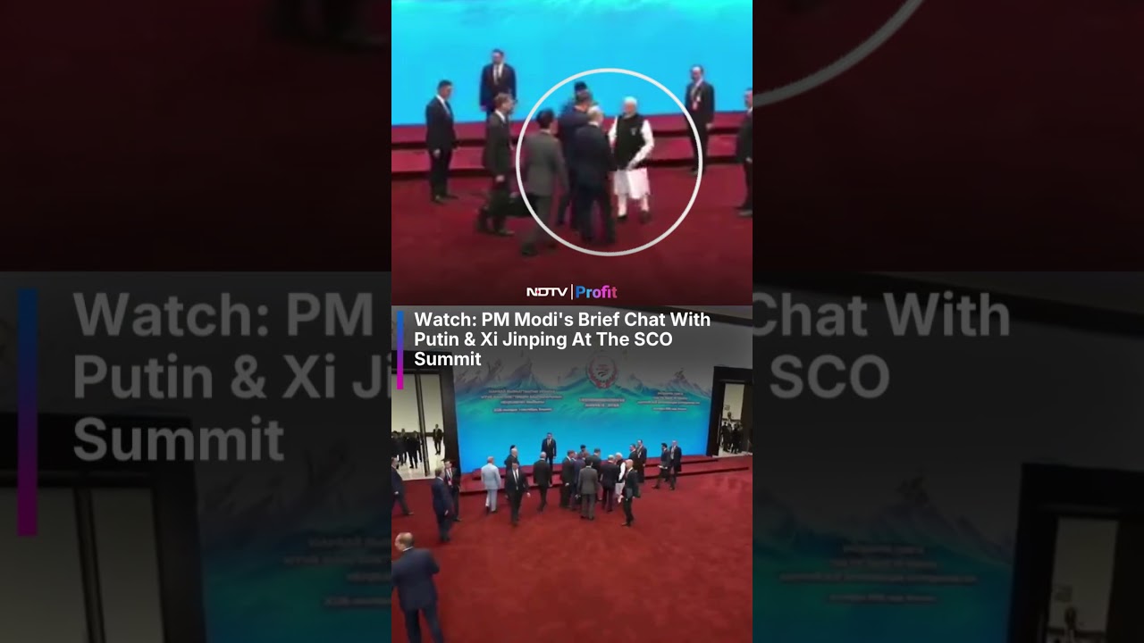 Watch: PM Modi's Brief Chat With Putin & Xi Jinping At The SCO Summit | #shorts