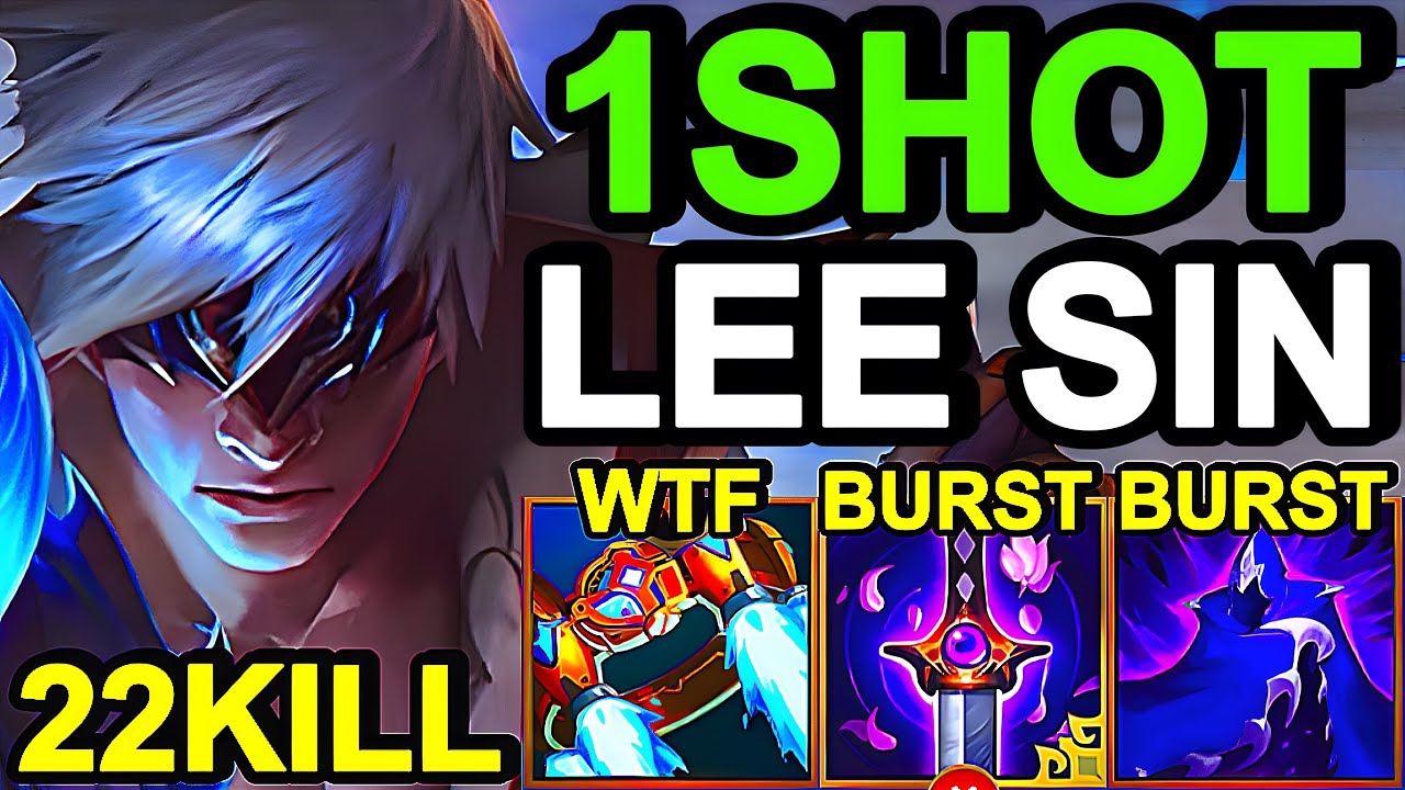 Wild Rift China Lee Sin Jungle - One Shot Broken OP Leesin Build Runes - Storm Dragon Lee Sin Skin