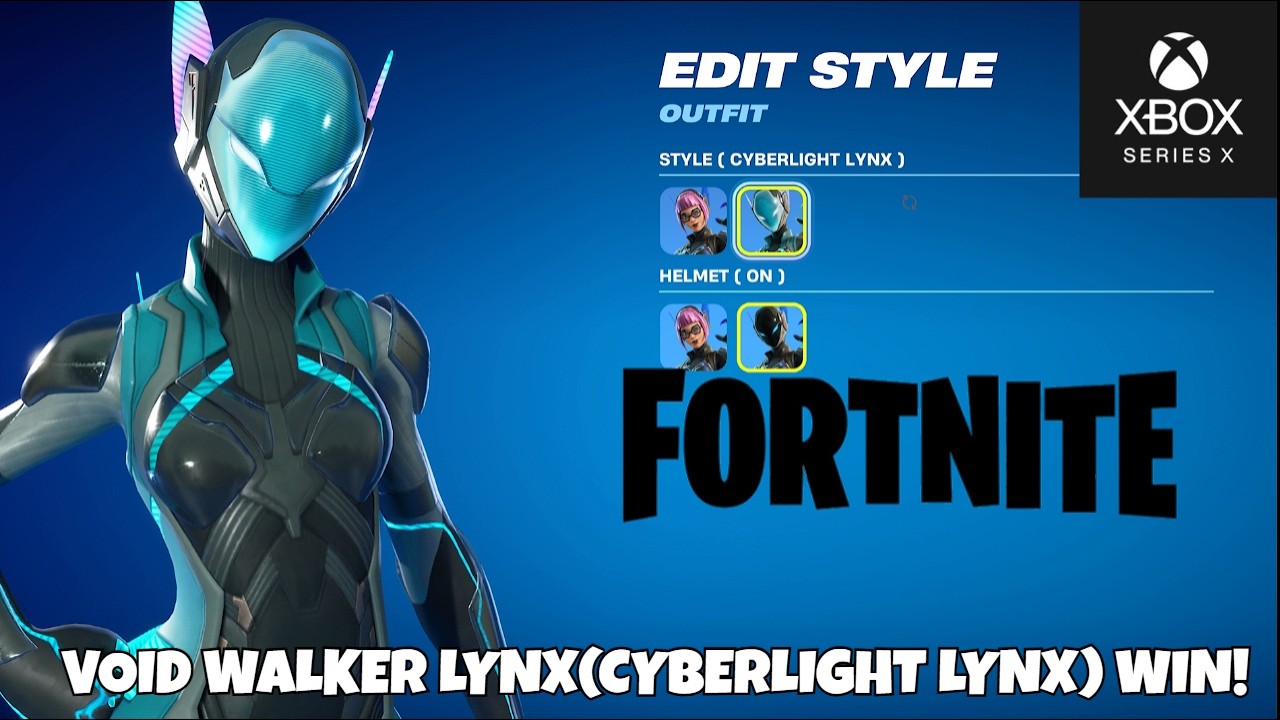FORTNITE VOID WALKER LYNX(CYBERLIGHT LYNX) WIN! XBOX CHAPTER 7 SEASON 1