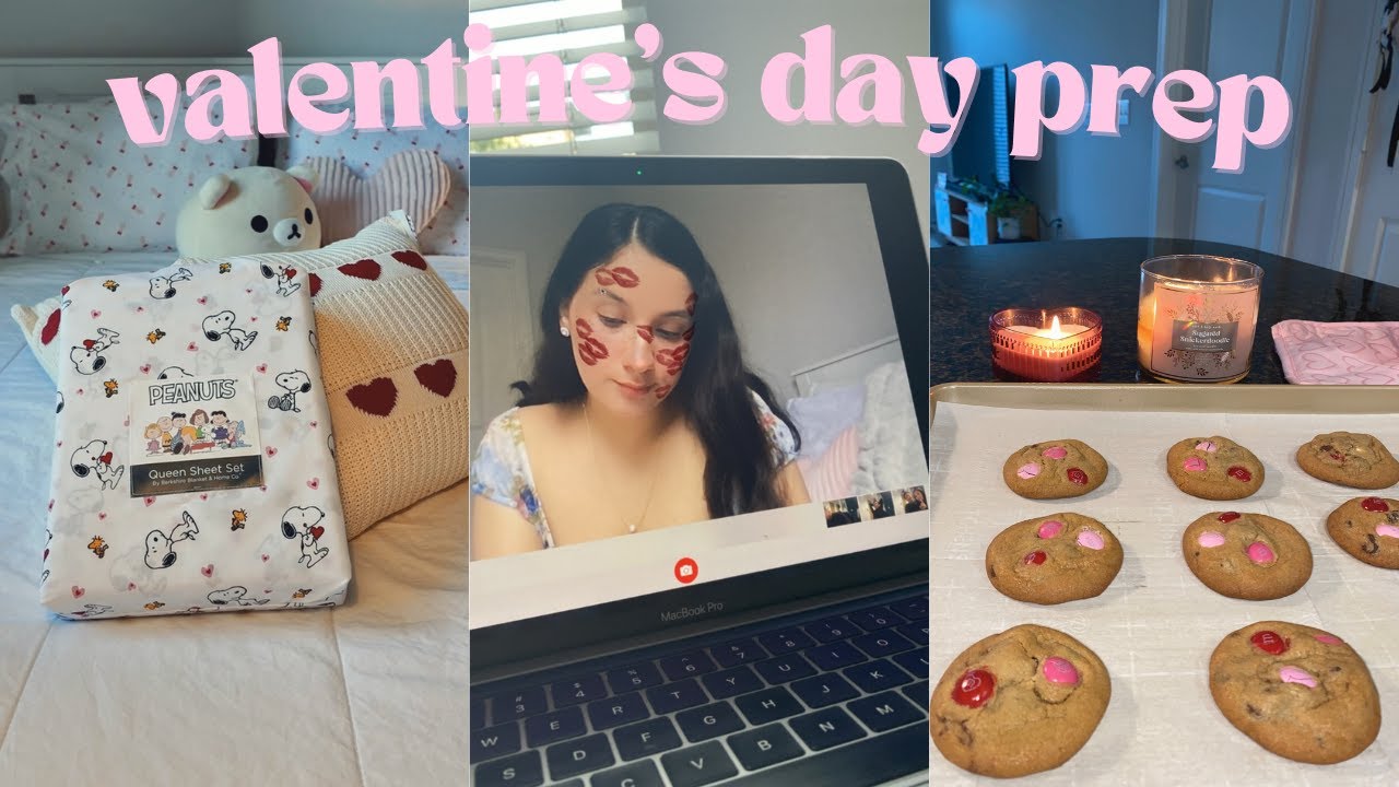 valentine's day prep 🎀 baking cookies, decorating my room, sephora haul 💌🧸