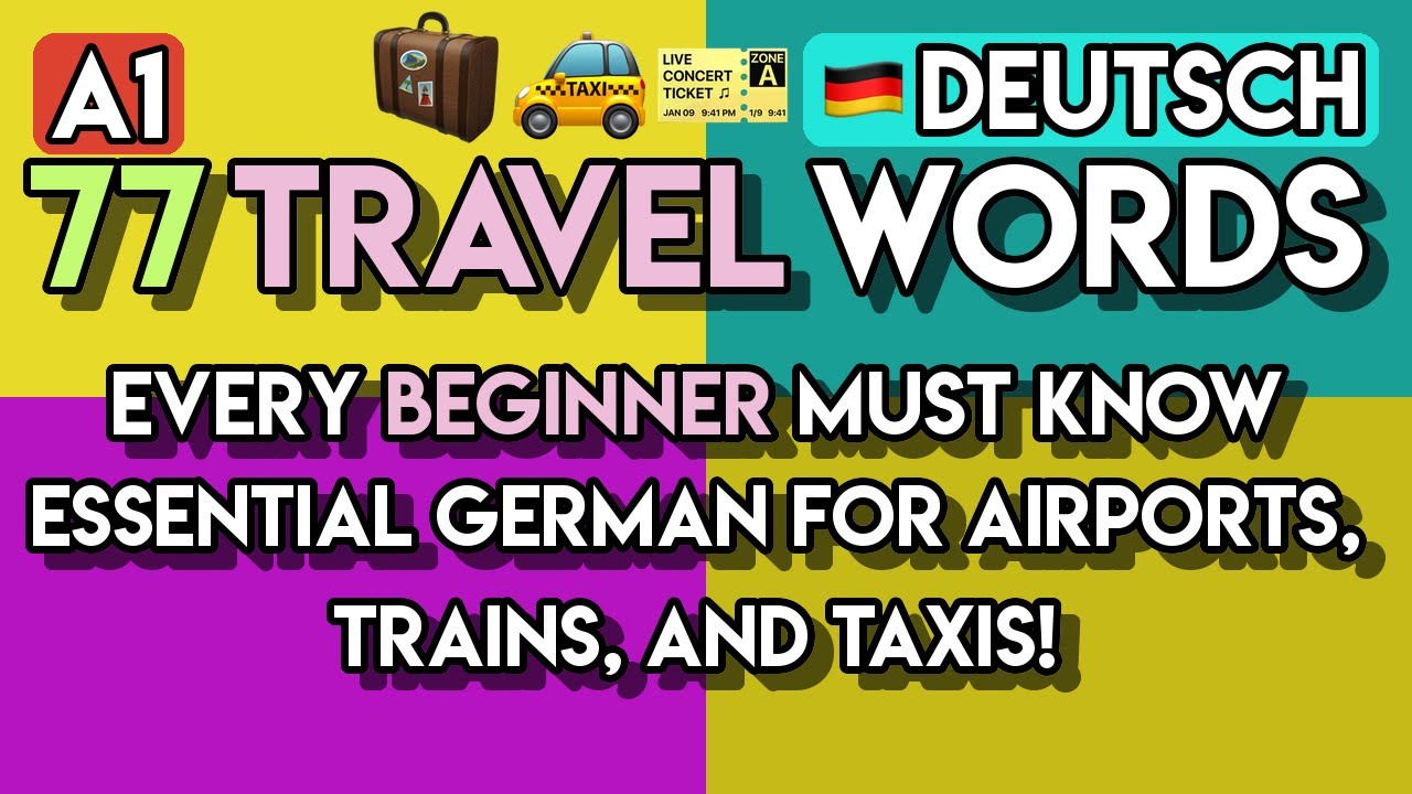 100+ German Travel Phrases for Beginners (A1) | Your First Trip to Germany!