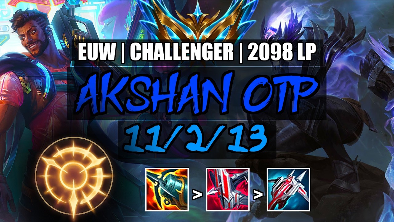 Akshan OTP vs Sylas Mid 11/2/13 | EUW Challenger 2098LP