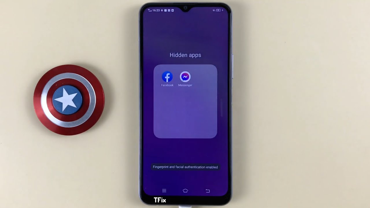 Swipe up with two fingers on the home screen to view hidden apps on Vivo Y20 Android 10