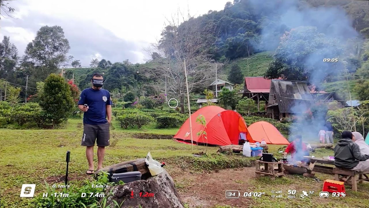 Seru! FPV DJI Neo Terbang Rendah di Bale Marwind Camp Sumedang | View Alam & Camping