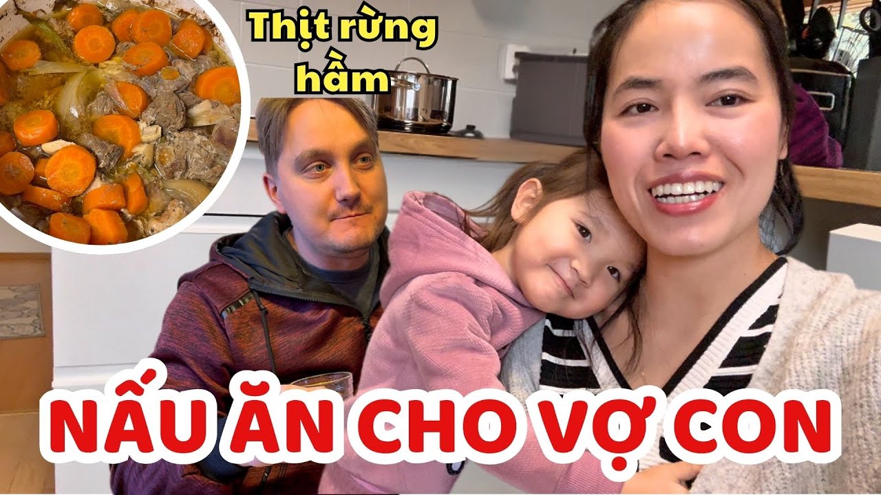 Jyri Hầm Thịt Rừng Cả Đêm. Luôn Dành Những Thứ  Tốt Đẹp Cho Vợ Con - Thúy Jyri Family Phần Lan