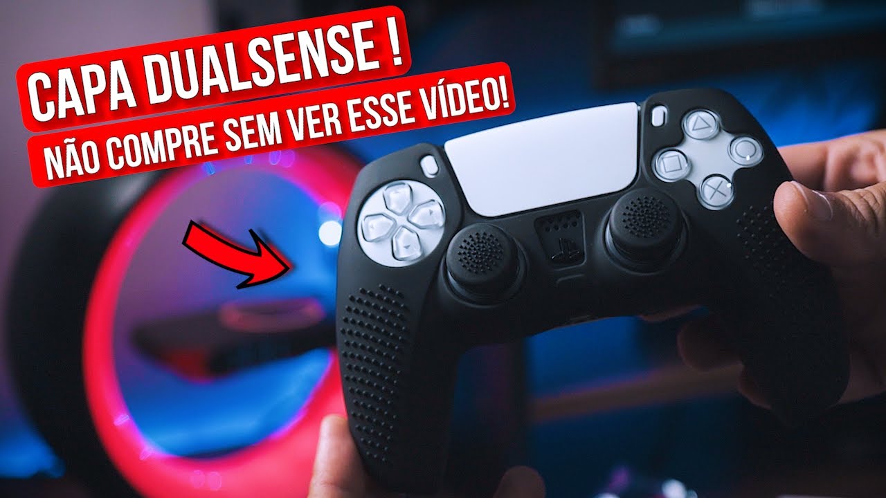 CAPA PELE DUALSENSE NÃO COMPRE SEM VER ESSE VÍDEO !!