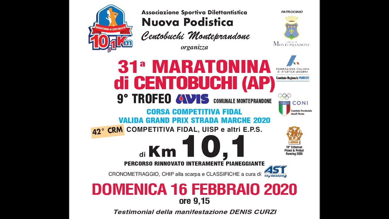 Percorso Maratonina Di Centobuchi
