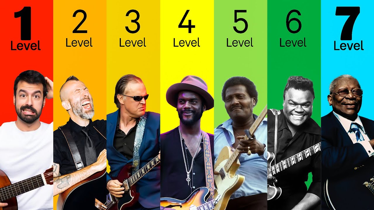 7 Levels of Blues Guitarists Explained