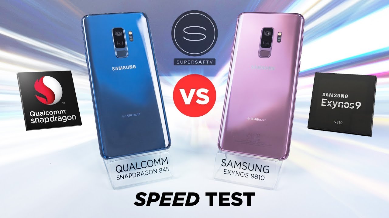 Galaxy S9+ (Snapdragon) vs Galaxy S9+ (Exynos) SPEED TEST