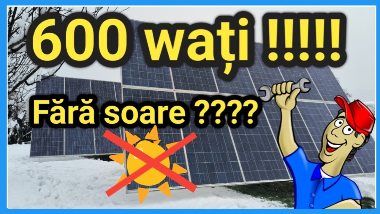Energie solară,  fără soare !!!