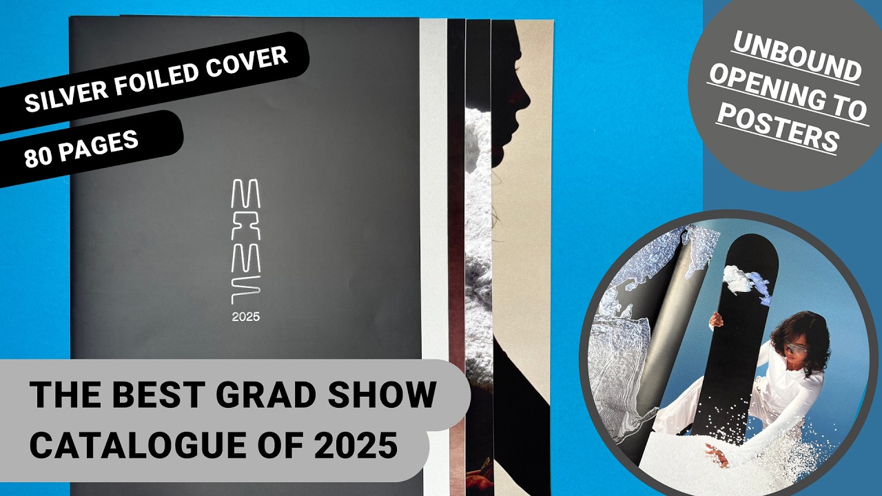 Каталог выставки CSM Material Futures 2025 для выпускников: печать буклета большого формата + сер...