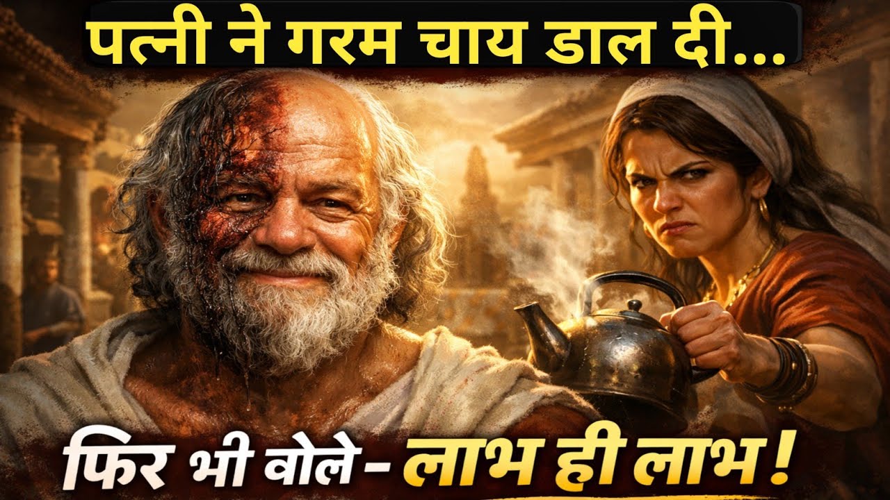 जब पत्नी ने गुस्से में चाय डाल दी और सुकरात हँस पड़े | सुकरात की सच्ची कहानी | Socrates story 