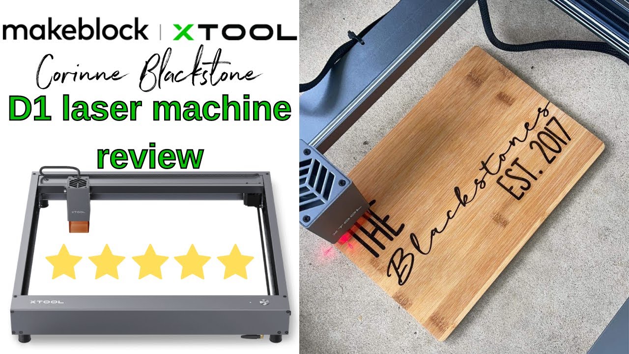 Makeblock xTool D1 Laser cutter review and overview of the machine and software engraving