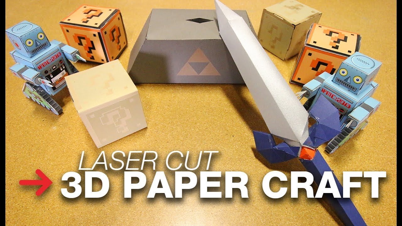3D Paper Craft | Laser Cut Paper Craft | Paper Shapes