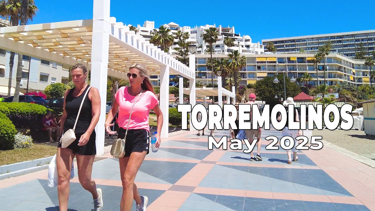 Torremolinos 🇪🇸 Stunning Costa del Sol Walk in 4K | Malaga, Spain May 2025