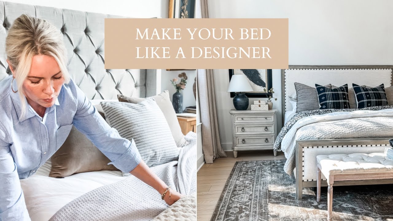 Creating a designer looking bed at home | luxury hotel like bedding