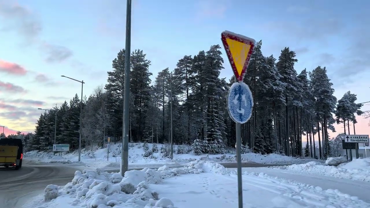 A car ride in luleå