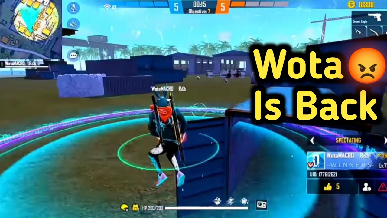 😈 Wota vs 4 Pro Players | Wota Best 1 V 4 Clutch 😈