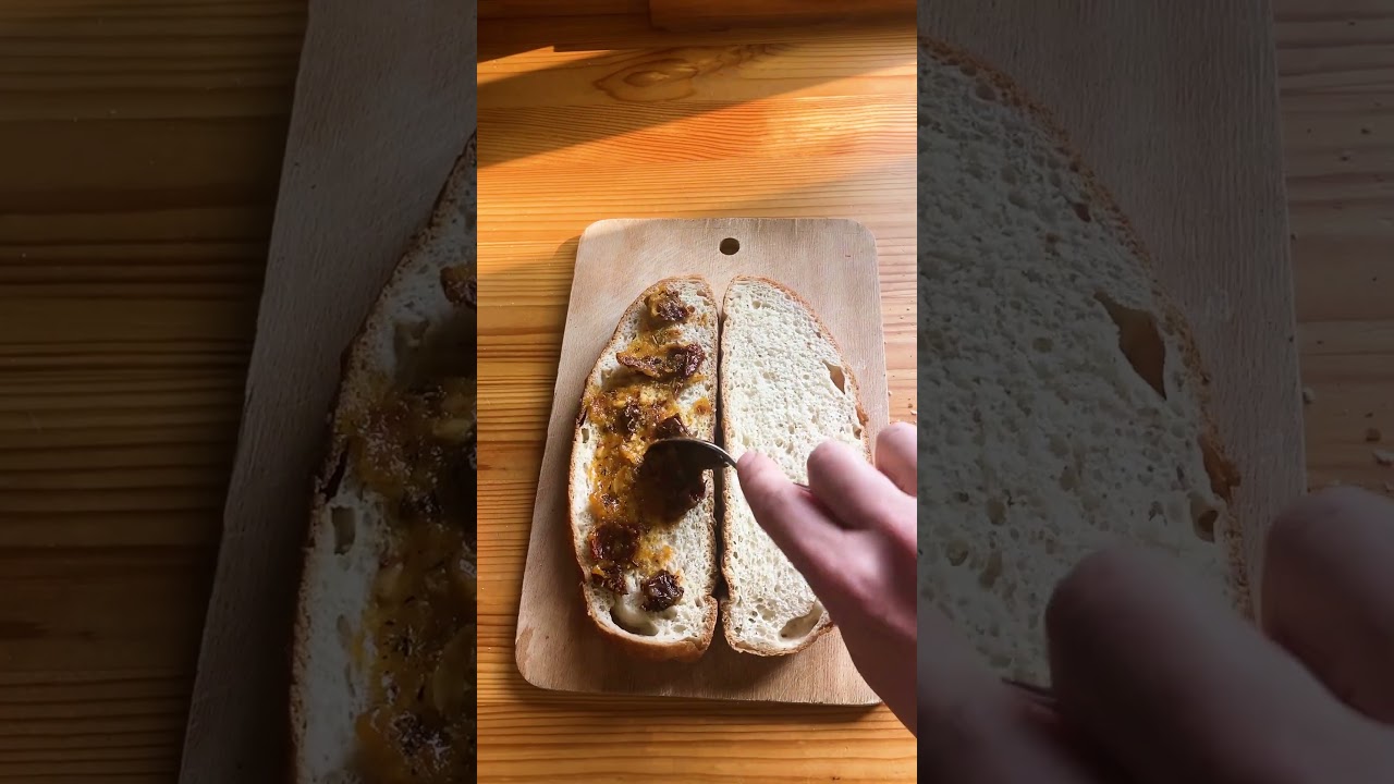 Sundried tomato sandwich for breakfast