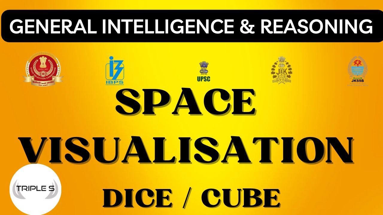 SPACE VISUALISATION - DICE/ CUBE - Reasoning for VLW SSC CGL CHSL MTS