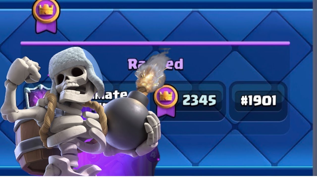 Top 1K in the world !! Giant Skeleton is way too Strong now !! English Commentary !! Clash Royale