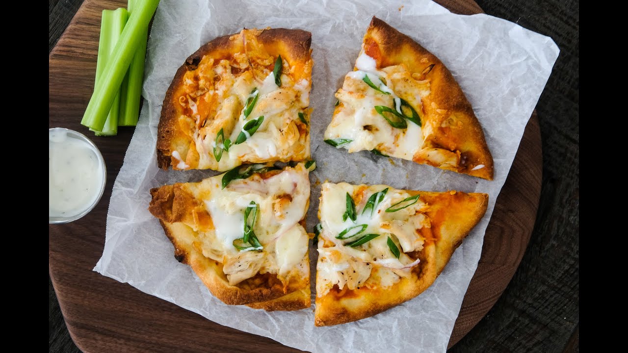 Appetizer Recipe: EASY Buffalo Chicken Naan Pizza by Everyday Gourmet with Blakely