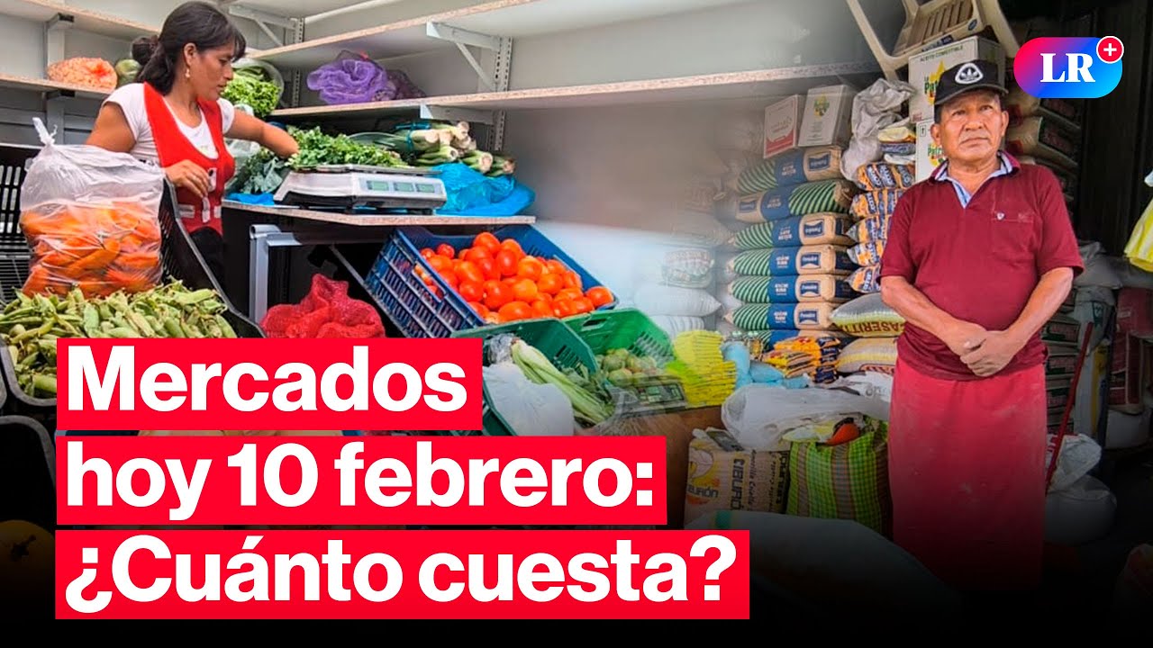🔴¿CUÁNTO CUESTA? Precios en MERCADOS: pollo, papa y otros HOY 10 de febrero Perú | #EnVivoLR