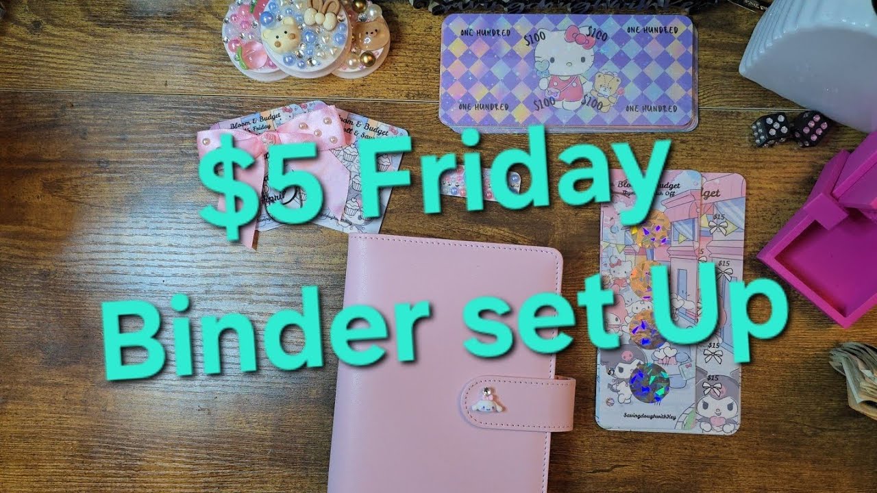 $5 Friday and Binder Set up #savingschallenges #lowincome 