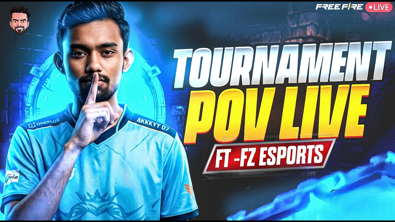 TOURNAMENT POV LIVE WITH FZ ESPORTS || AKKKYY IS LIVE #freefire #livestream
