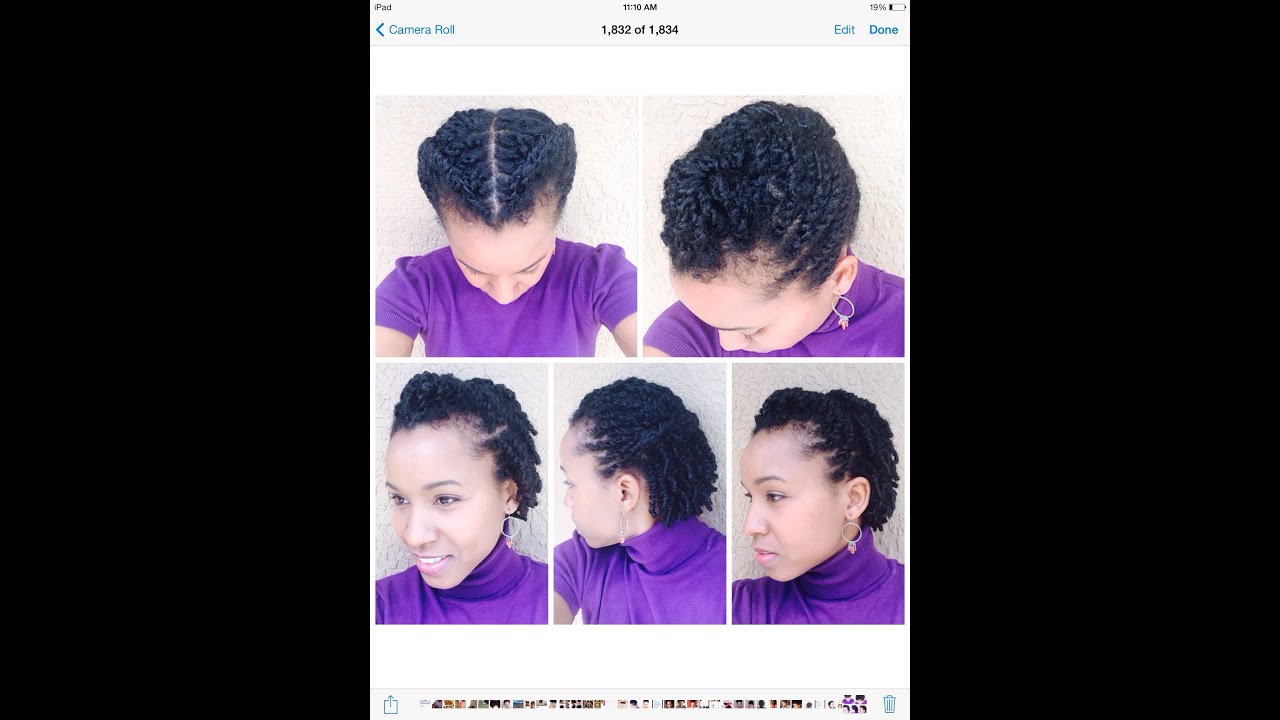 Natural Hair| 5 Ways to Style Two-Strand Twist/Short to Medium Length