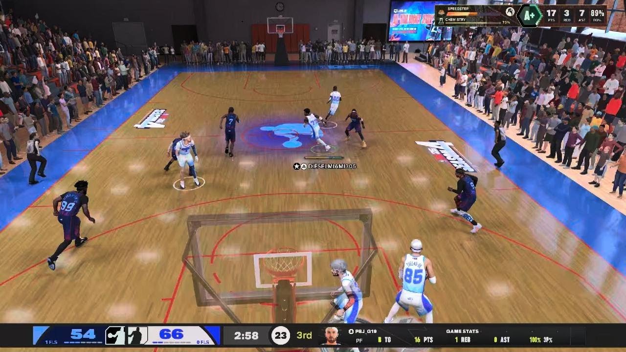 NBA 2K26. 6'5 SG VJ Edgecombe 2 Way Off-Screen Shooter Build. Solo Rec Gameplay Highlights.